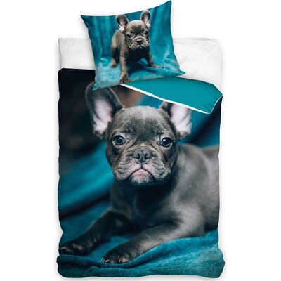 Dreamee Pitbull puppy Katoenen dekbedovertrek - 140x200 cm Dreamee Pitbull puppy Katoenen dekbedovertrek - 140x200 cm