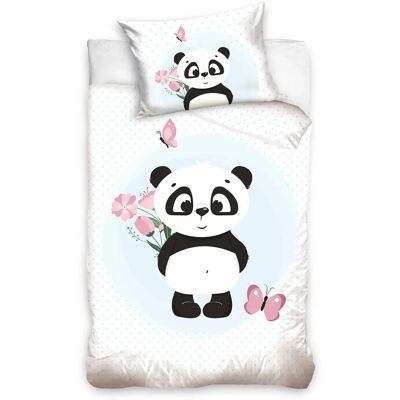 Animal Pictures Panda Baby Dekbedovertrek - Katoen Wit Animal Pictures Panda Baby Dekbedovertrek - Katoen Wit