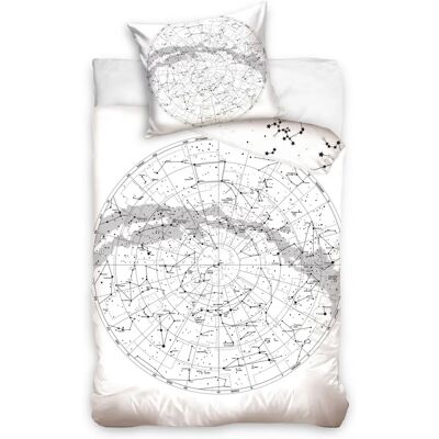 Dreamee Globe Multicolor Dekbedovertrek - 140x200 cm Dreamee Globe Multicolor Dekbedovertrek - 140x200 cm