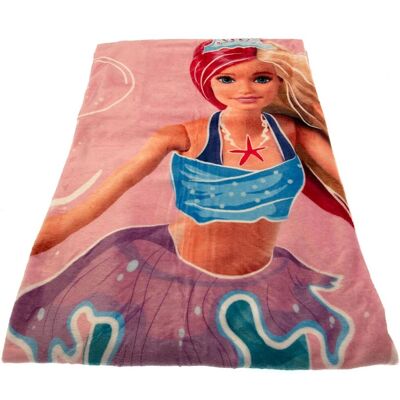 Różowa polarowa koc Barbie 130 x 170 cm - Koc Różowa polarowa koc Barbie 130 x 170 cm - Koc