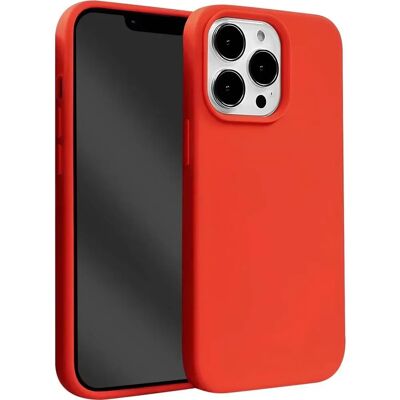 Crong iPhone 13 Pro Max Rote Hülle - Schützende Flüssigsilikonhülle Crong iPhone 13 Pro Max Rote Hülle - Schützende Flüssigsilikonhülle
