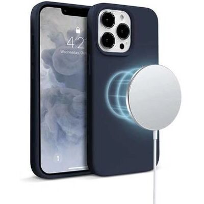 Crong Blau Magnetischer iPhone 13 Pro Max Hülle - Stoßfest, MagSafe kompatibel Crong Blau Magnetischer iPhone 13 Pro Max Hülle - Stoßfest, MagSafe kompatibel