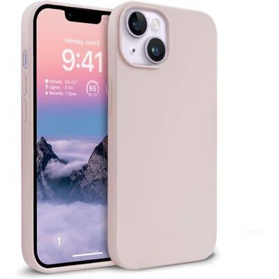 Coque en silicone liquide rose Crong pour iPhone - Protection mobile - Publicité Coque en silicone liquide rose Crong pour iPhone - Protection mobile - Publicité