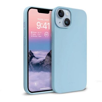 Coque en silicone liquide bleu clair Crong - Étui pour téléphone - Publicité Coque en silicone liquide bleu clair Crong - Étui pour téléphone - Publicité