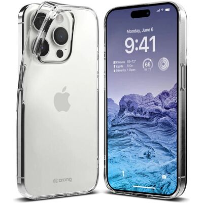 Coque Crong Crystal Slim - Étui transparent ultra-mince pour iPhone 15 Pro Max - Publicité Coque Crong Crystal Slim - Étui transparent ultra-mince pour iPhone 15 Pro Max - Publicité