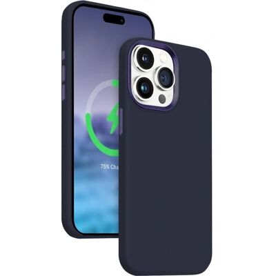 Crong Marineblau iPhone 15 Pro Hülle - MagSafe Schutz Crong Marineblau iPhone 15 Pro Hülle - MagSafe Schutz