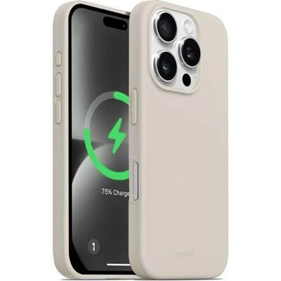 Custodia magnetica beige per iPhone 16 Pro di Crong Custodia magnetica beige per iPhone 16 Pro di Crong