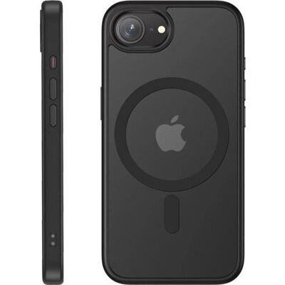 Custodia ibrida Frost Mag Crong per iPhone 16E - Nero - Custodia per telefono Custodia ibrida Frost Mag Crong per iPhone 16E - Nero - Custodia per telefono