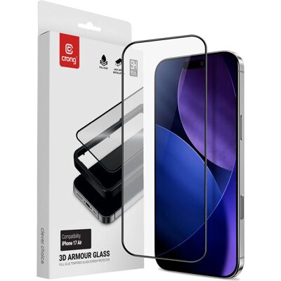 Crong Sienna 3D Armour Glass Displayschutz für iPhone - Schutz vor Kratzern, Stößen, Fingerabdrücken Crong Sienna 3D Armour Glass Displayschutz für iPhone - Schutz vor Kratzern, Stößen, Fingerabdrücken