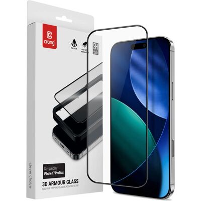 Crong Protecteur d'écran en verre trempé 3D pour iPhone 17 Pro Max Sienna - Publicité Crong Protecteur d'écran en verre trempé 3D pour iPhone 17 Pro Max Sienna - Publicité