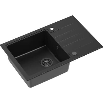 Quadron PETER111 Granitskål - 78x50cm - 20cm tief - Für 50cm Schrank Quadron PETER111 Granitskål - 78x50cm - 20cm tief - Für 50cm Schrank