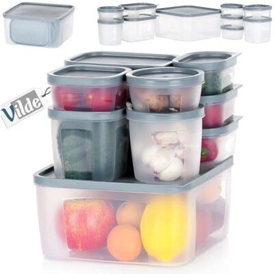 B2X Küchenbehälter-Set - 10 Stück, 8 Größen, spülmaschinenfest & gefriersicher B2X Küchenbehälter-Set - 10 Stück, 8 Größen, spülmaschinenfest & gefriersicher
