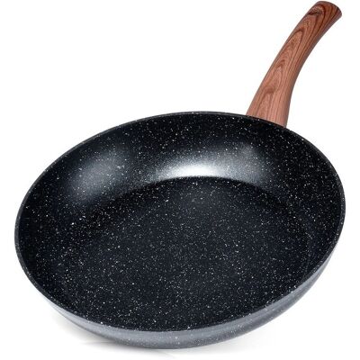 Vilde Black&Wood Patelnia granitowa - 28cm Vilde Black&Wood Patelnia granitowa - 28cm