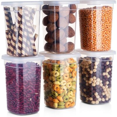 Vilde - Pojemniki sypkie z pokrywką 1 l - 1 L - Food Containers - Publicité Vilde - Pojemniki sypkie z pokrywką 1 l - 1 L - Food Containers - Publicité