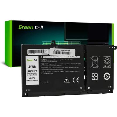 Green Cell JK6Y6 Laptop-Akku - 3 Zellen, 3600 mAh - Notebook Akku Green Cell JK6Y6 Laptop-Akku - 3 Zellen, 3600 mAh - Notebook Akku