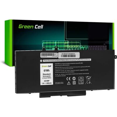 Green Cell Laptop Batterij - Model 4Gvmp voor Dell 5400-3550 Green Cell Laptop Batterij - Model 4Gvmp voor Dell 5400-3550