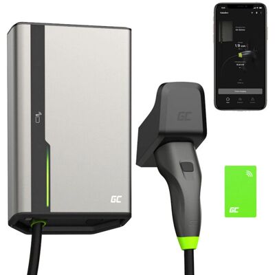 Green Cell EVGC021B2250 - Wallbox, 3,6 - 22 kW, NFC - Chargeur mural Green Cell EVGC021B2250 - Wallbox, 3,6 - 22 kW, NFC - Chargeur mural