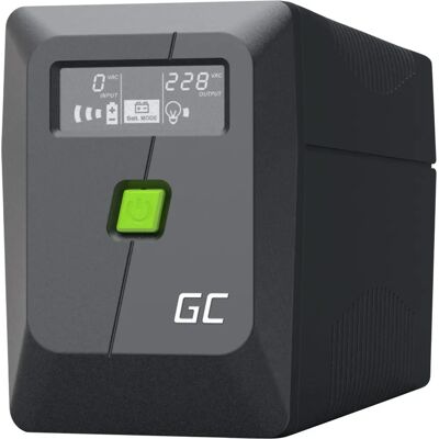 Green Cell 850VA UPS - Spänningsregulator, 2 Utgångar Green Cell 850VA UPS - Spänningsregulator, 2 Utgångar