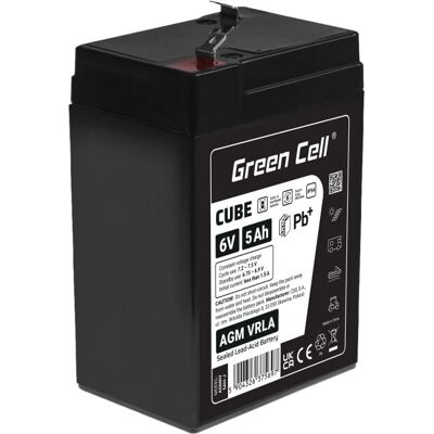 Green Cell - AGM6V5AH-J - 6 V - 5 Ah - USV-Batterie Green Cell - AGM6V5AH-J - 6 V - 5 Ah - USV-Batterie