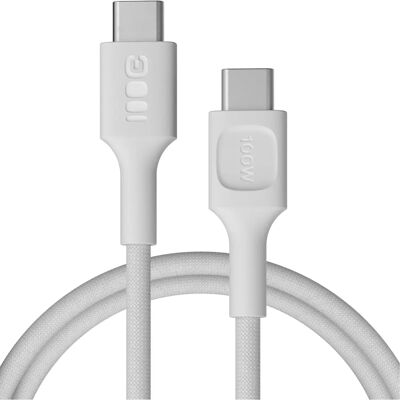 Greencell GC KAB100PS120SW - USB-C-Kabel - Snow White - 1,2 m - 100 W Greencell GC KAB100PS120SW - USB-C-Kabel - Snow White - 1,2 m - 100 W