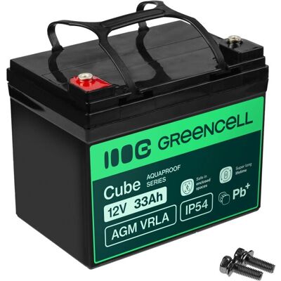 Green Cell - AGM12V33AH-J - 12 V 33 Ah - VRLA - Batteri Green Cell - AGM12V33AH-J - 12 V 33 Ah - VRLA - Batteri