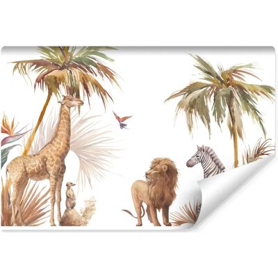 Karo-art Safari dieren behang - Premium print - 416x290cm Karo-art Safari dieren behang - Premium print - 416x290cm