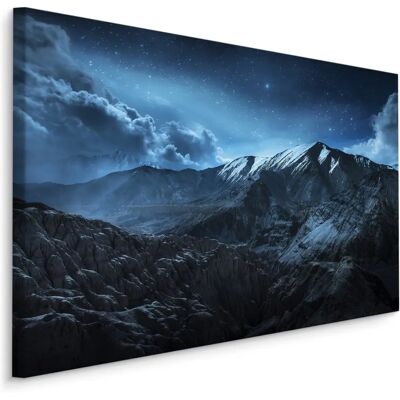 DOBOXA Landschap Nacht - 70x50 cm Schilderij DOBOXA Landschap Nacht - 70x50 cm Schilderij