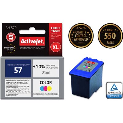 Cartucho de tinta Activejet AH-57R - Ciano Magenta Amarelo Alta produtividade Cartucho de tinta Activejet AH-57R - Ciano Magenta Amarelo Alta produtividade