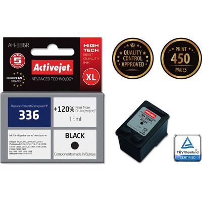 Cartouche d'Encre ActiveJet AH-336R - Haute Capacité Noir Cartouche d'Encre ActiveJet AH-336R - Haute Capacité Noir