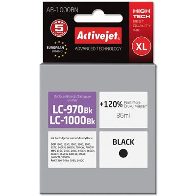 Cartouche d'encre Activejet AB-1000BN - Haute capacité - Noir Cartouche d'encre Activejet AB-1000BN - Haute capacité - Noir
