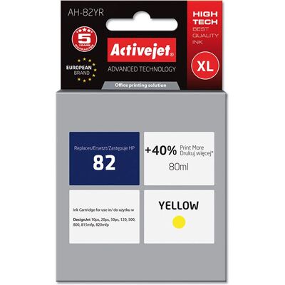 ActiveJet HP 82 XL Cartucho de tinta amarelo - Impressora ActiveJet HP 82 XL Cartucho de tinta amarelo - Impressora