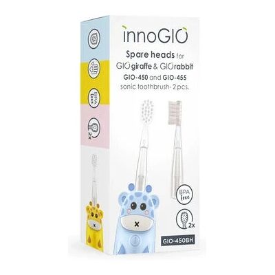 InnoGIO GIOGiraffe & GIORabbit Náhradní hlavice - Dětské kartáčky InnoGIO GIOGiraffe & GIORabbit Náhradní hlavice - Dětské kartáčky