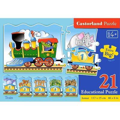 Castorland Vlak 21 dílků Puzzle - Puzzle Castorland Vlak 21 dílků Puzzle - Puzzle