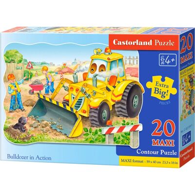 Castorland Bulldozer Modèle 20 Maxi Puzzle - Puzzle pour Enfants - Publicité Castorland Bulldozer Modèle 20 Maxi Puzzle - Puzzle pour Enfants - Publicité