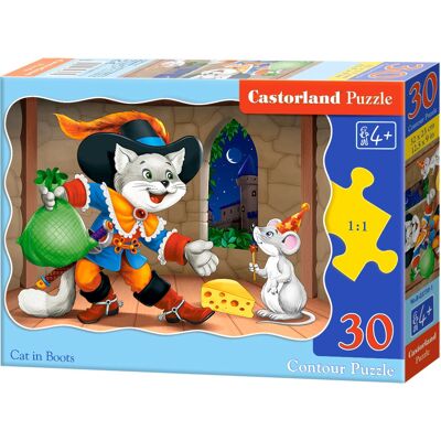 Castorland Puzzles Motanul încălțat 30 Stück - Kinder Castorland Puzzles Motanul încălțat 30 Stück - Kinder