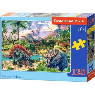 Castorland Dinosaurier Vulkane 120 Stück Puzzle - Puzzlespiel Castorland Dinosaurier Vulkane 120 Stück Puzzle - Puzzlespiel