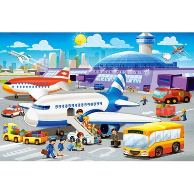 Castorland Ein Tag am Flughafen 40 Maxi - Puzzle Castorland Ein Tag am Flughafen 40 Maxi - Puzzle