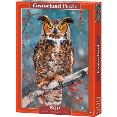 Castorland Gehorde Uil 500 stuks Puzzel - Voor 14+ jaar Castorland Gehorde Uil 500 stuks Puzzel - Voor 14+ jaar