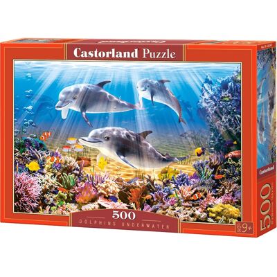 Castorland Dolphins Onderwater 500 stuks Puzzel - Flora & Fauna Castorland Dolphins Onderwater 500 stuks Puzzel - Flora & Fauna