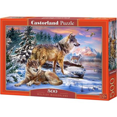 Castorland Wolfish Wonderland - 500 stukjes Dieren Puzzel Castorland Wolfish Wonderland - 500 stukjes Dieren Puzzel