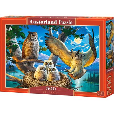 Castorland Eulenfamilie 500 Stück Puzzle - Puzzel Castorland Eulenfamilie 500 Stück Puzzle - Puzzel