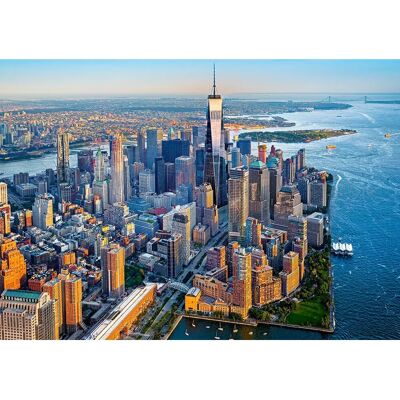 Castorland Coucher de soleil sur Manhattan - Puzzle - Publicité Castorland Coucher de soleil sur Manhattan - Puzzle - Publicité