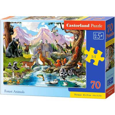 Castorland B-070091 Puzzel - Bosdieren - 70 stuks Castorland B-070091 Puzzel - Bosdieren - 70 stuks