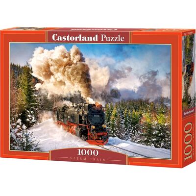 Castorland Stoomtrein 1000 Stukjes - Puzzel - Voertuigen Castorland Stoomtrein 1000 Stukjes - Puzzel - Voertuigen