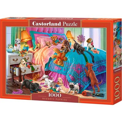 Castorland Narozené štěňátka 1000 dílků Puzzle - Zvířata Castorland Narozené štěňátka 1000 dílků Puzzle - Zvířata