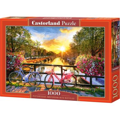 Castorland Amsterdam Fahrräder 1000 Teile Puzzle - Stadt Castorland Amsterdam Fahrräder 1000 Teile Puzzle - Stadt