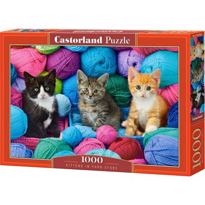 Castorland Kittens in Yarn Store Puzzel - Dieren Castorland Kittens in Yarn Store Puzzel - Dieren