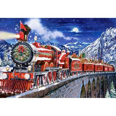 Puzzle Castorland C-104833-2 - Noël - 1000 pièces - Publicité Puzzle Castorland C-104833-2 - Noël - 1000 pièces - Publicité