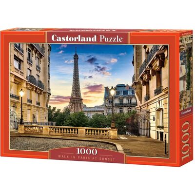 Castorland Puzzle - Spaziergang in Paris bei Sonnenuntergang - 1000 Teile Castorland Puzzle - Spaziergang in Paris bei Sonnenuntergang - 1000 Teile