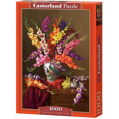 Puzzle Castorland 1000 Pièces - Épées & Vase Chinois - Publicité Puzzle Castorland 1000 Pièces - Épées & Vase Chinois - Publicité